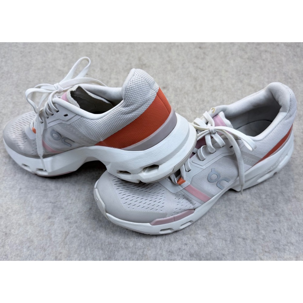 On Cloudflyer 4 Running Shoes Women Size 8 Pearl Pink Orange